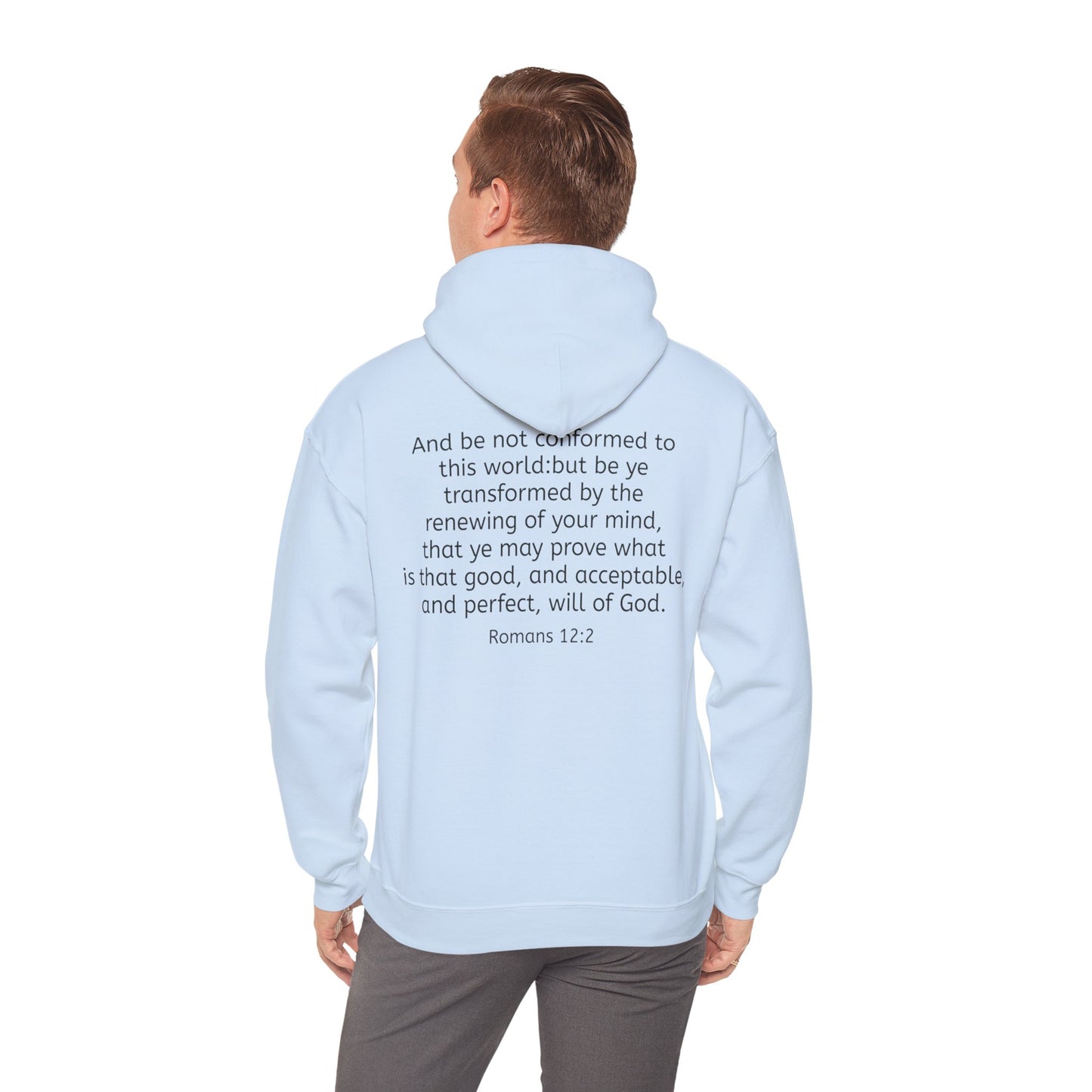 Romans 12:2 Heavy Blend™ Hooded Sweatshirt