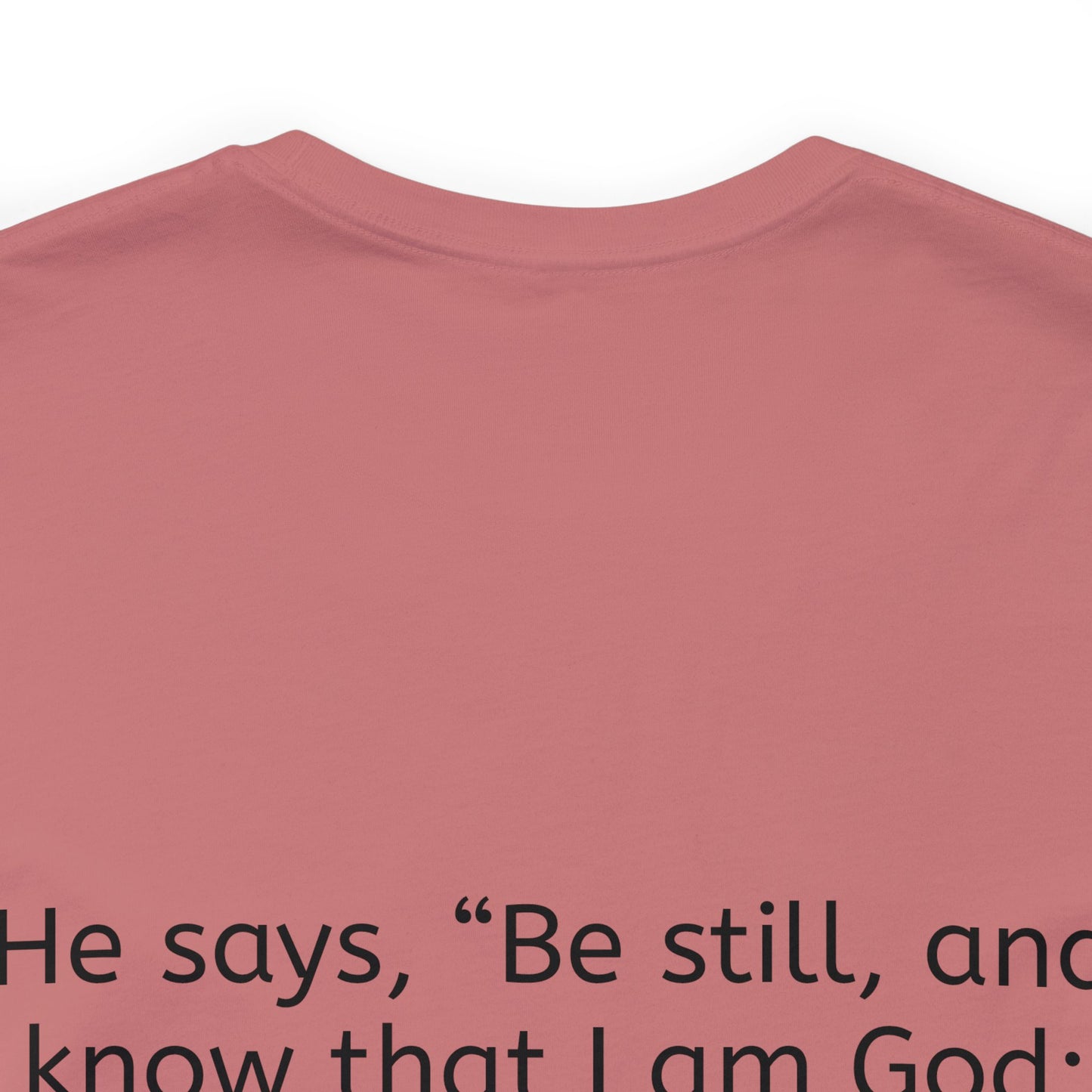 Psalm 46:10 Jersey Short Sleeve Tee