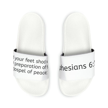 Ephesians 6:15 Men's PU Slide Sandals