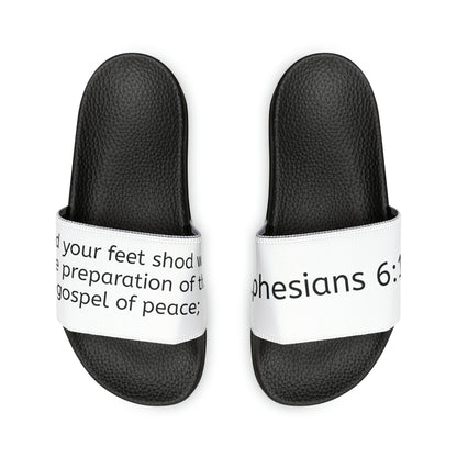 Ephesians 6:15 Men's PU Slide Sandals