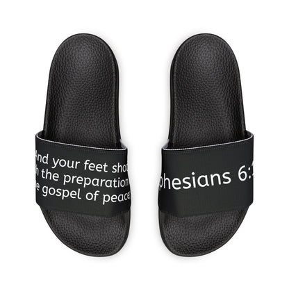 Ephesians 6:15 Women's PU Slide Sandals