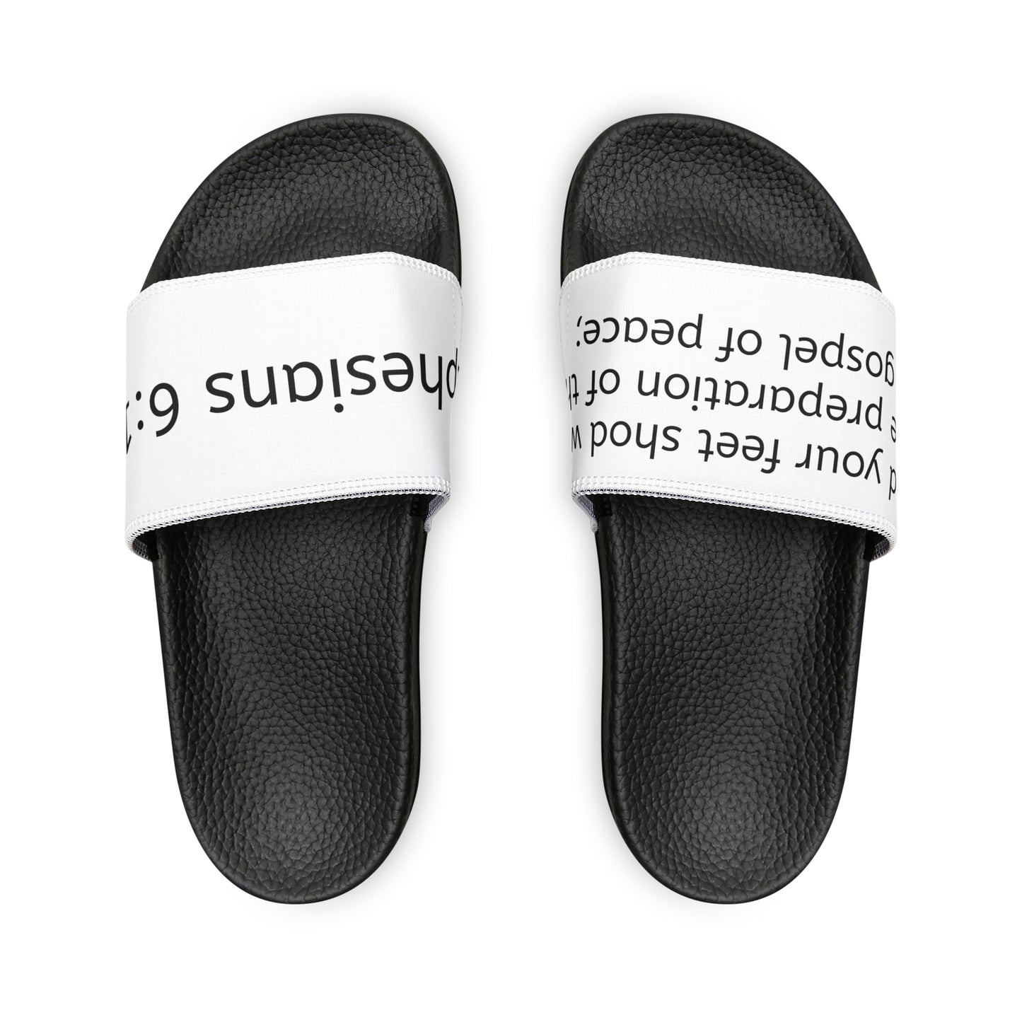 Ephesians 6:15 Men's PU Slide Sandals