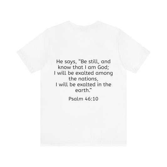 Psalm 46:10 Jersey Short Sleeve Tee