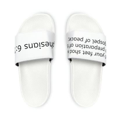 Ephesians 6:15 Men's PU Slide Sandals