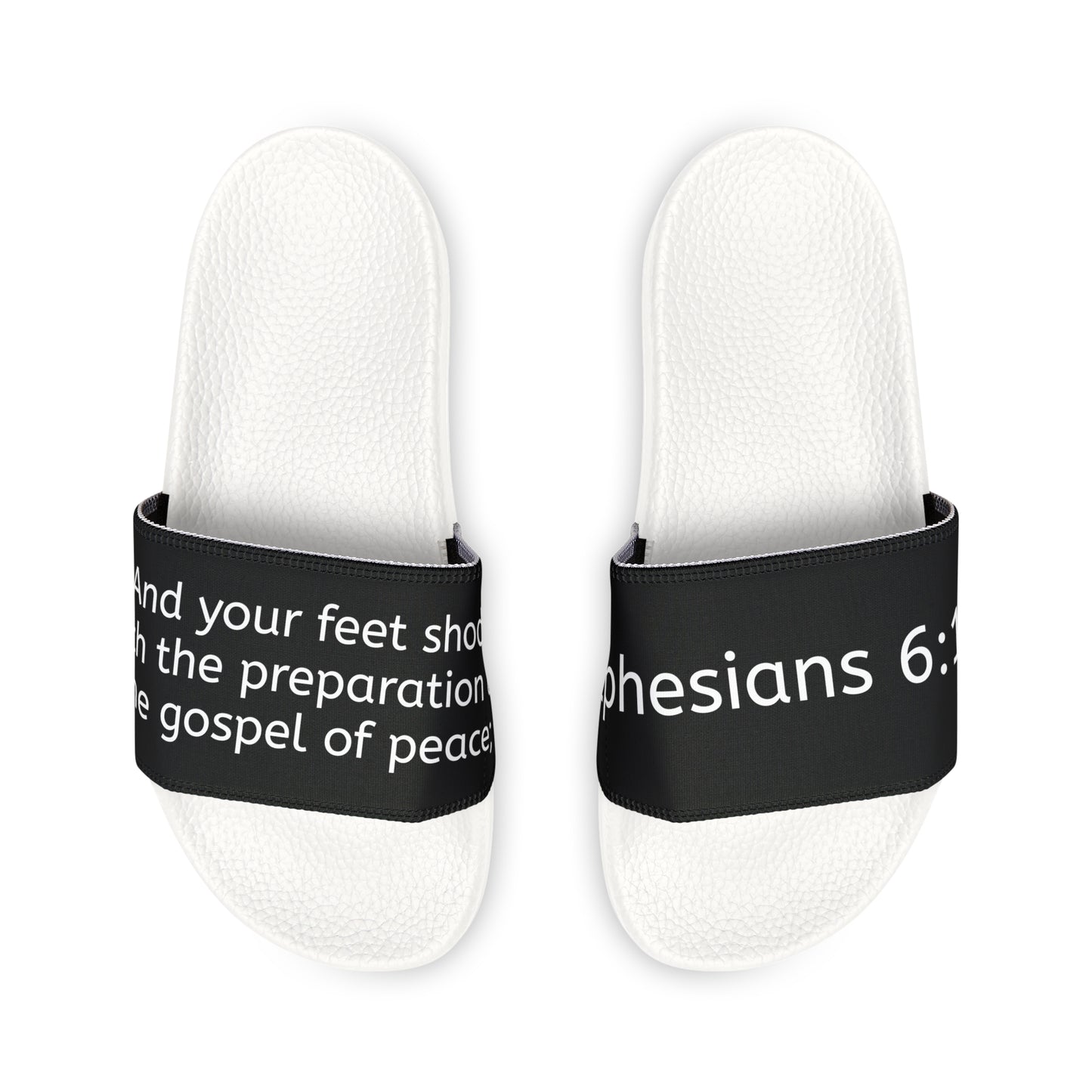 Ephesians 6:15 Women's PU Slide Sandals